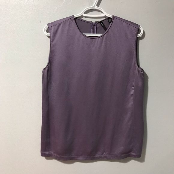 Ellen Tracy Tops - Ellen Tracy Women Purple 100% Silk Sleeveless Tops